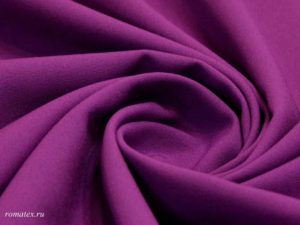 Ткань с полиэстром
 Габардин цвет лиловый