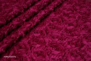 Швейная ткань
 Сетка Роза крупная цвет фуксия